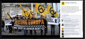 Screenshot: Prahlerei der Identitären auf Facebook