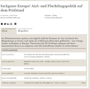 Screenshot Seite Forum Alpbach