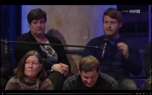 Markovics als legitimer Gesprächsgast im ORF-Bürgerforum (Screenshot)
